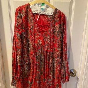 Free People Rain or Shine Mini Dress